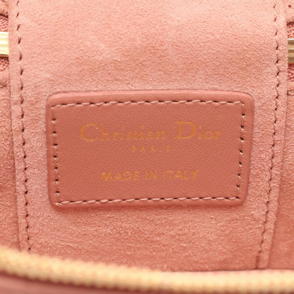 Dior Lady Vanity Cannage Handbag Leather Pink - Picture 4 of 8